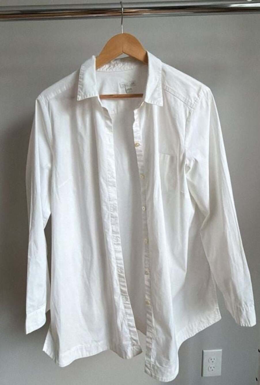 J.Jill White Shirt Collection Long Sleeve Button-Up Shirt Size L